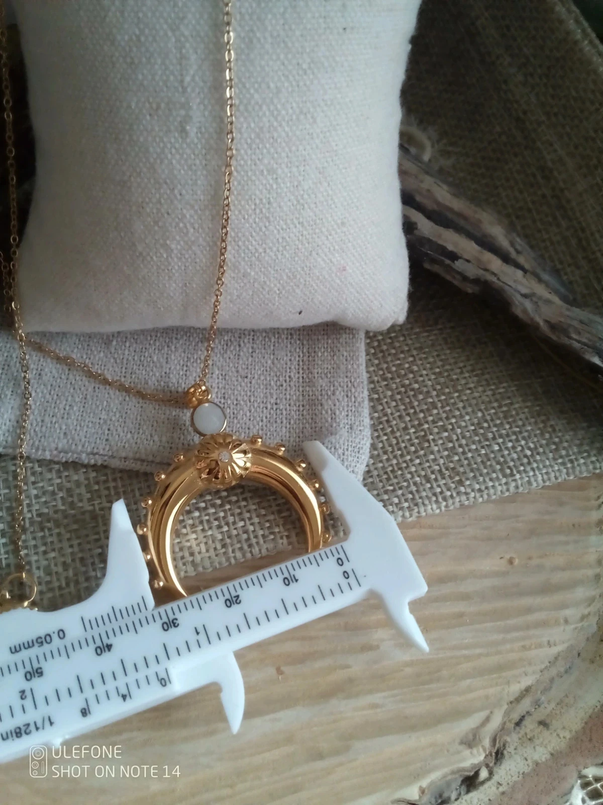 Collier lune et pierre de lune naturelle – photo 3